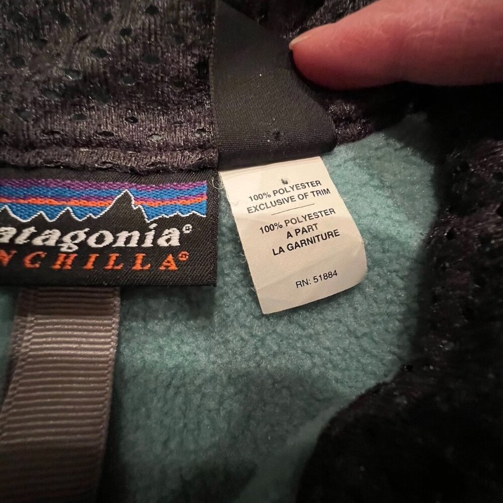 Patagonia Synchilla Women’s Large Turquoise Fleece Vest Blue/Green - Picture 6 of 6